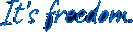 Footer It's Freedom Wordmark icon