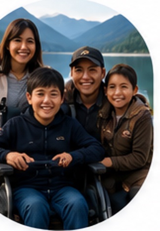 Anderson family testimonial portrait